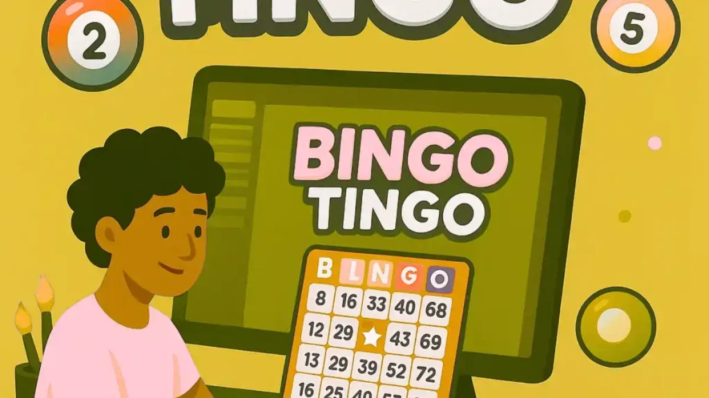 Bingo Tingo Canva Free Download – Creative Bingo Illustration