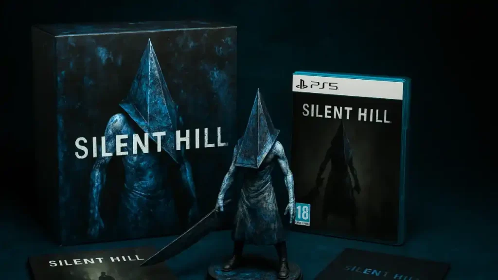 Silent Hill F Collector's Edition PS5 game with statue and box
