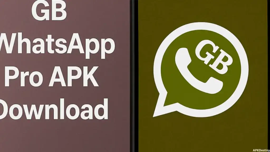 Modern design poster for GB WhatsApp Pro APK download free